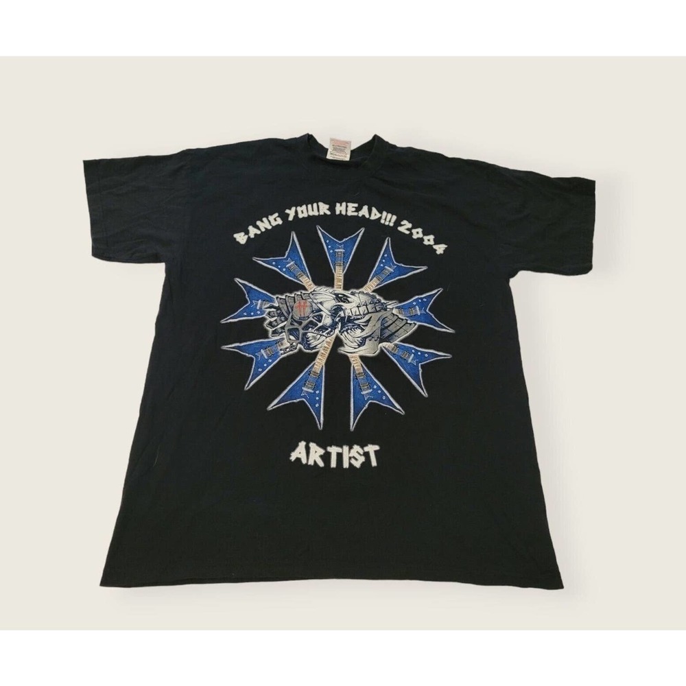 Bang Your Head 2004 Festival T Shirt Large Black Metal Rock Concert Germany